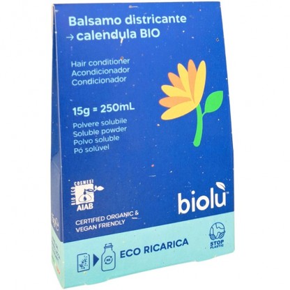 Balsam de par cu galbenele bio, pudra refill 15g Biolu