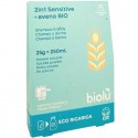 Gel de dus si sampon sensitive bio, pudra refill 25g Biolu