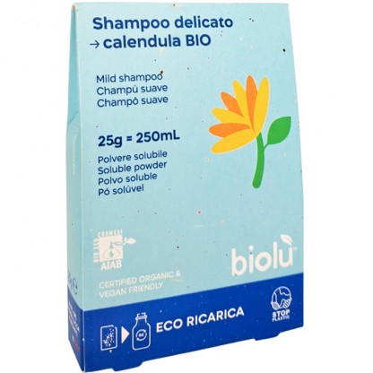 Sampon cu galbenele bio, pudra refill 25g Biolu