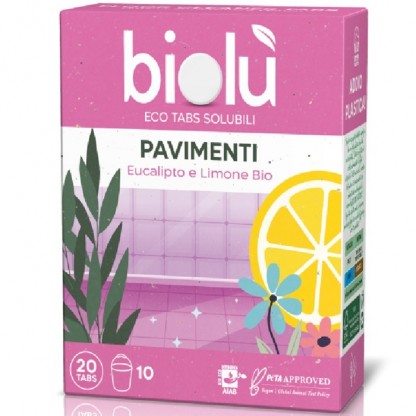 Tablete pt pardoseli cu eucalipt si lamaie bio 20 bucati Biolu