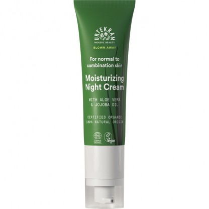 Crema racoritoare de noapte cu aloe vera și ulei de jojoba pt ten normal mixt 50ml Urtekram