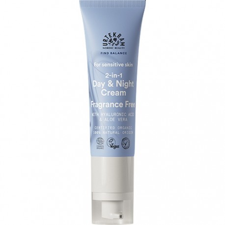 Crema sensitiv 2 in 1 fara parfum, pentru zi si noapte 50ml Urtekram