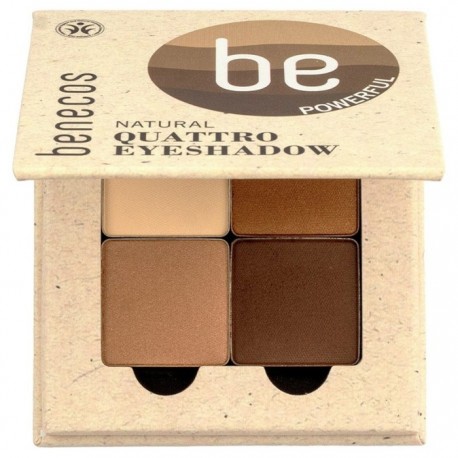 Fard de pleoape natural Quattro Coffee Cream, vegan 8g Benecos