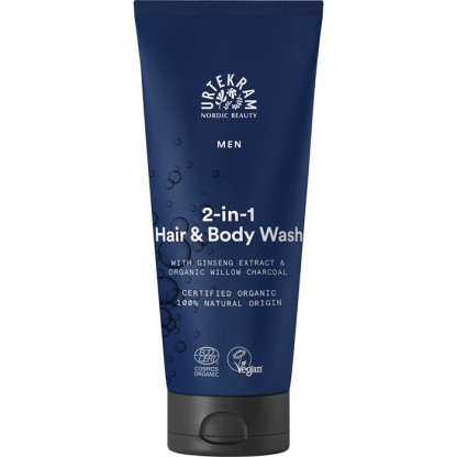 Gel de dus 2 in 1 par si corp pentru barbati 200ml Urtekram