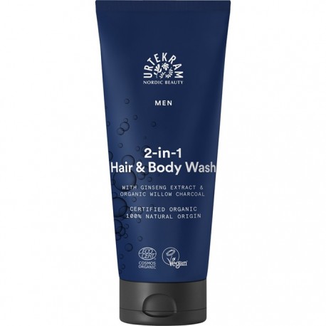 Gel de dus 2 in 1 par si corp pentru barbati 200ml Urtekram