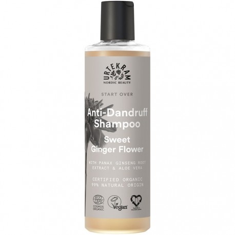 Sampon antimatreata cu flori de ghimbir, ginseng si aloe vera 250ml Urtekram