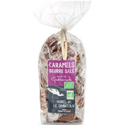 Caramele cu sare de mare bio 180g Morel et Le Chantoux