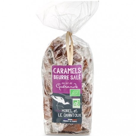 Caramele cu sare de mare bio 180g Morel et Le Chantoux