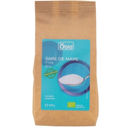Sare de mare fina bio 500g Obio
