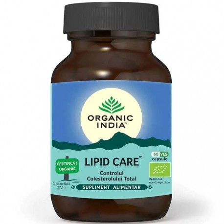 Lipid Care pt Controlul Colesterolului Total 60 capsule Organic India