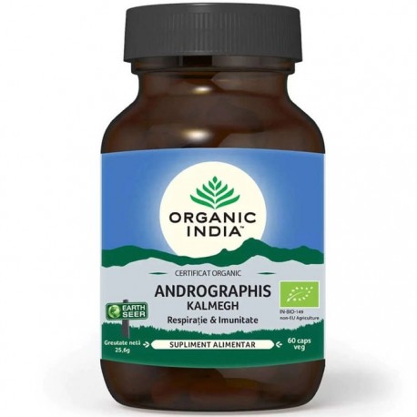 Andrographis, supliment pt respiratie si imunitate 60 capsule Organic India