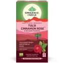 Ceai tulsi, scortisoara si trandafiri 25 plicuri Organic India