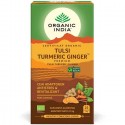 Ceai tulsi, turmeric si ghimbir, ceai bio adaptogen 25 plicuri Organic India