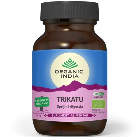 Trikatu, supliment pt sprijinirea digestiei 60caps Organic India