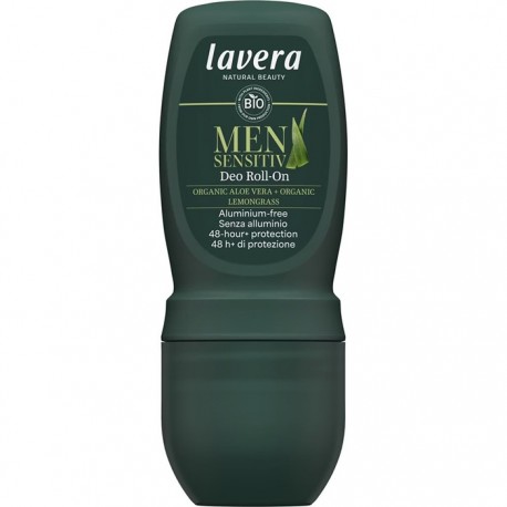 Deo roll-on pt barbati, cu aloe vera si lemongras bio, fara aluminiu 50ml Lavera