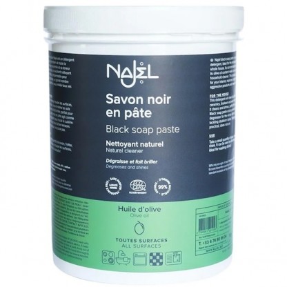 Sapun negru vegetal, pasta concentrata, degresant natural universal 1kg Najel