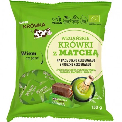 Caramele bio cu aroma matcha 150g Super Fudgio