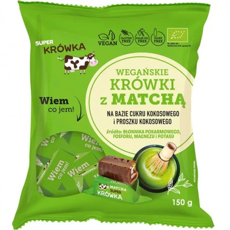 Caramele bio cu aroma matcha 150g Super Fudgio