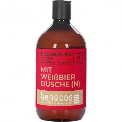 Gel de dus bio 2 in 1 cu bere de grau 500ml Benecos