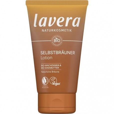 Lotiune autobronzanta pt corp cu macadamia si unt de shea bio 125ml Lavera