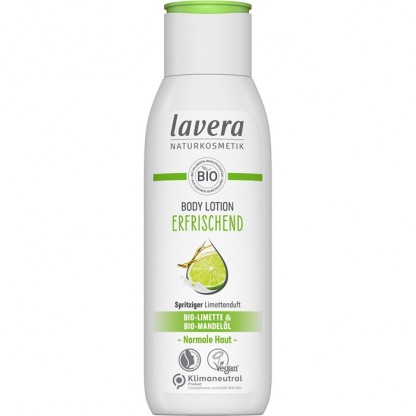 Lotiune de corp racoritoare cu lime si ulei de migdale bio 200ml Lavera