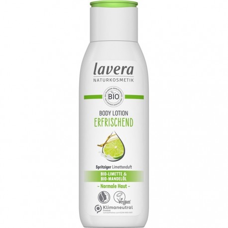 Lotiune de corp racoritoare cu lime si ulei de migdale bio 200ml Lavera