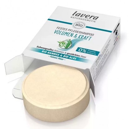 Sampon solid pentru volum cu bambus si alge bio 50g Lavera