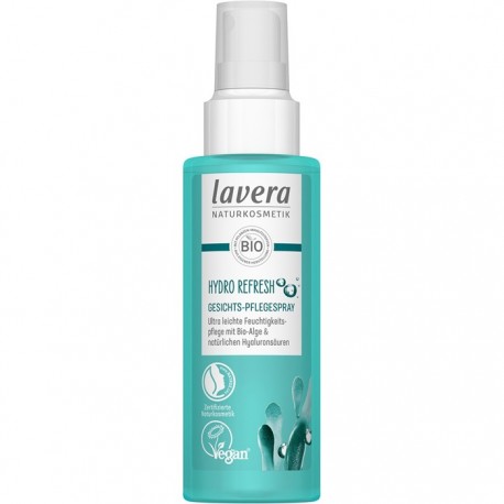Spray de ingrijire faciala cu alge bio si acizi hialuronici Hydro Refresh 100ml Lavera