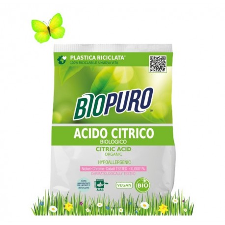 Acid citric pentru rufe hipoalergen ecologic 450g Biopuro