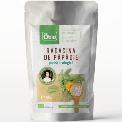 Radacina de papadie bio, pudra 60g Obio