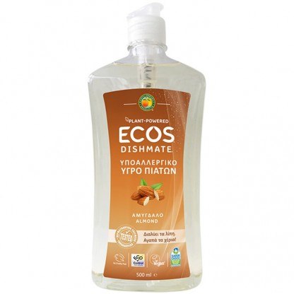 Detergent lichid pentru vase cu migdale 500ml Ecos