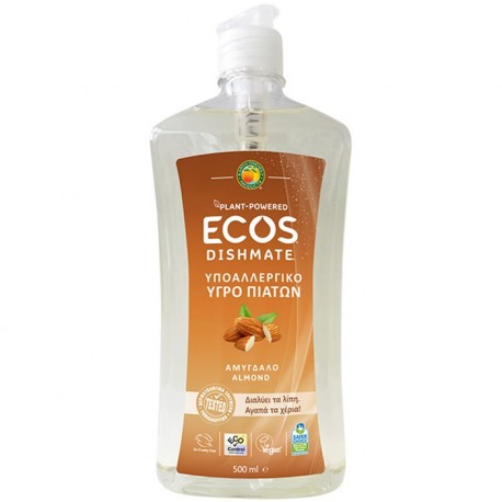 Detergent lichid pentru vase cu migdale 500ml Ecos