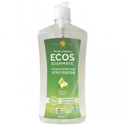 Detergent lichid pentru vase cu pere 500ml Ecos