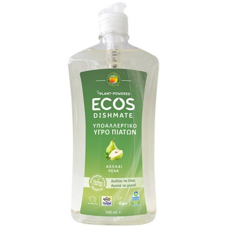 Detergent lichid pentru vase cu pere 500ml Ecos