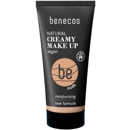 Fond de ten cremos bio Nude, nuanta medie, tenuri deschise spre medii 40ml Benecos