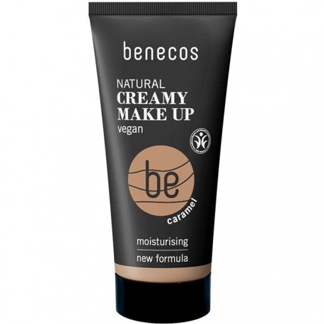 Fond de ten cremos bio Caramel, nuanta inchisa, pt tenuri medii spre inchise 30ml Benecos
