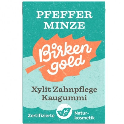 Guma de mestecat cu menta 20 drajeuri 28g Birkengold