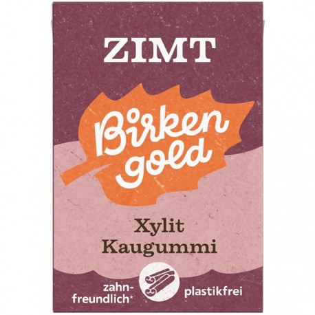 Guma de mestecat cu scortisoara 20 drajeuri 28g Birkengold