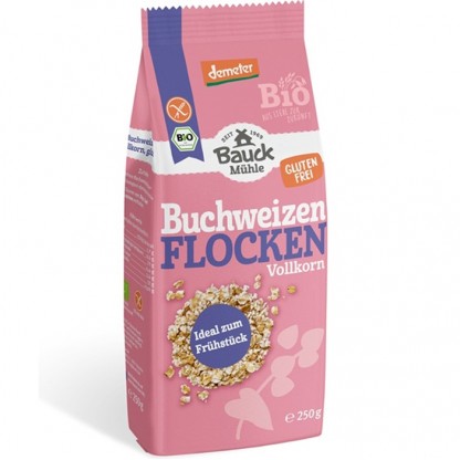 Fulgi de hrisca integrali bio, fara gluten 250g Bauckhof