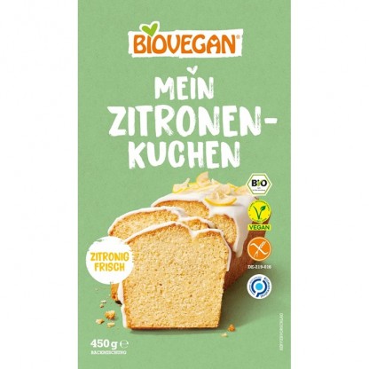 Mix pentru chec cu lamaie bio, fara gluten 450g Biovegan