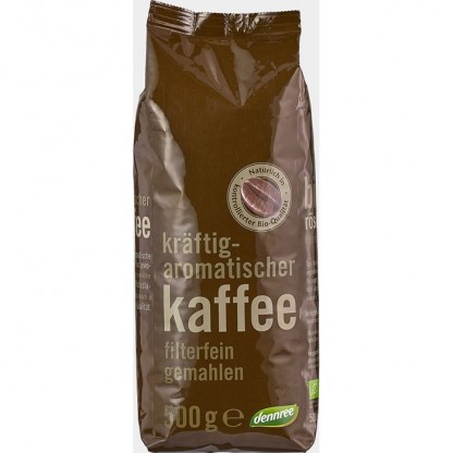 Cafea prajita macinata bio 500g Dennree