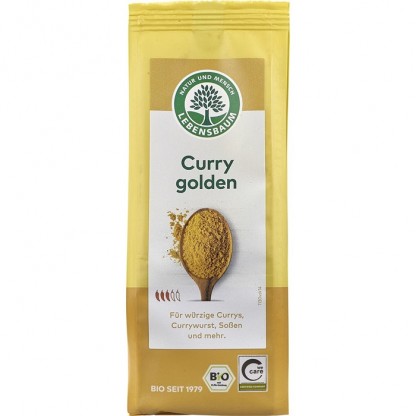 Curry auriu pentru orez, legume si carne bio 50g Lebensbaum