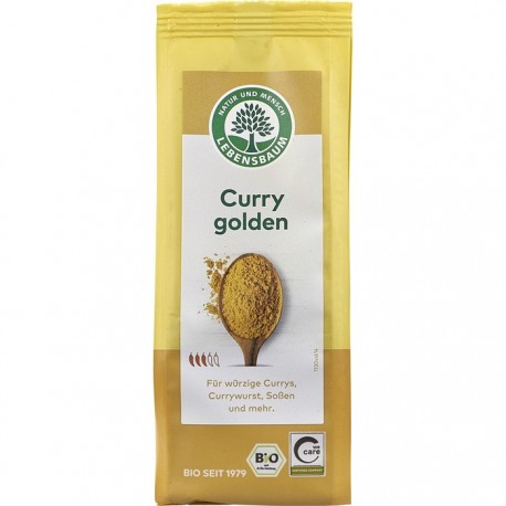 Curry auriu pentru orez, legume si carne bio 50g Lebensbaum