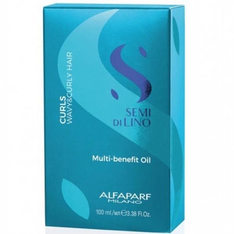 Ulei multibeneficii pentru par cret, ondulat Semi di Lino Curls Multi-Benefit Oil 100ml Alfaparf Milano