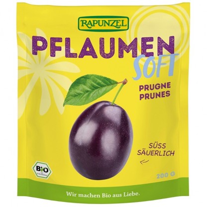 Prune bio soft fara sulfiti, fara samburi 200g Rapunzel