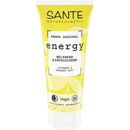 Gel de dus Energy cu lamaie si portocala bio 200ml Sante Naturkosmetik