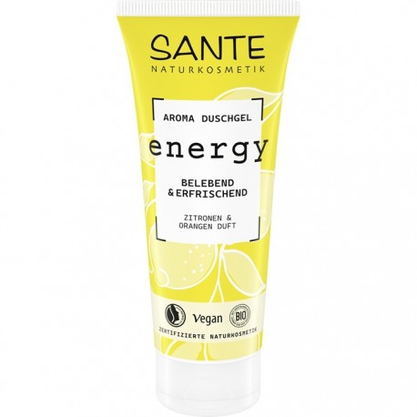 Gel de dus Energy cu lamaie si portocala bio 200ml Sante Naturkosmetik