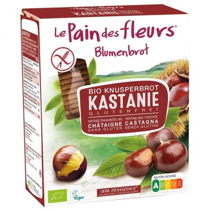 Paine bio cu castane, fara gluten 150g Blumenbrot