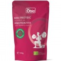 Mix proteic cu zmeura bio, 49% proteina 300g Obio