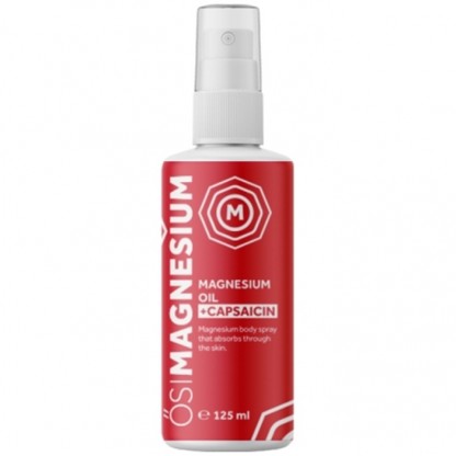 Ulei de magneziu + Capsaicin (extract de ardei chili) 125ml Osimagnesium